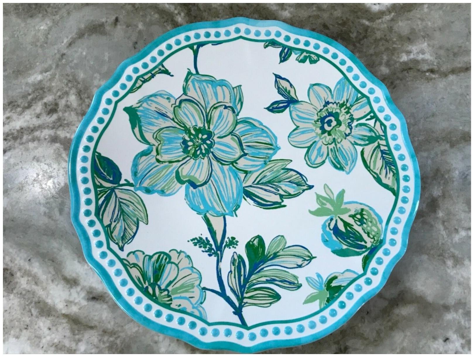 

Melamine Dinner Or Salad Plates Cynthia Rowley New York Set Of 4 New