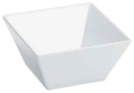 

Melamine Square White Bowl - 5