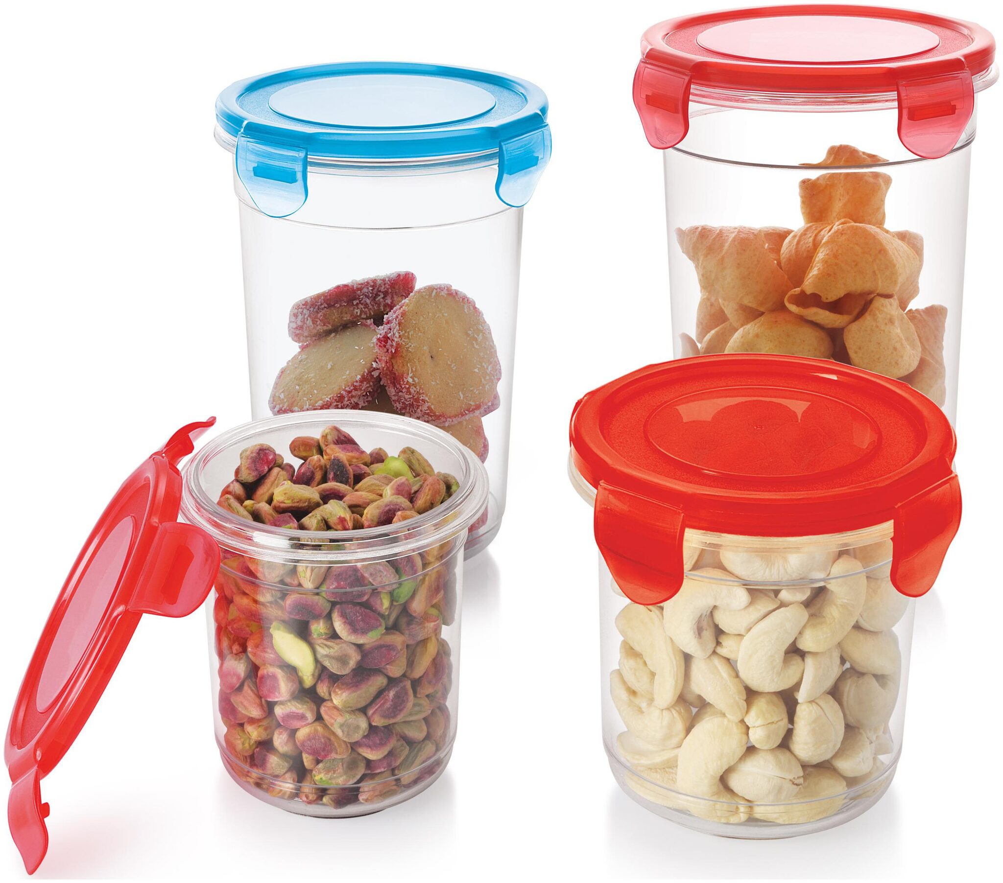

Melodi 2900 ml Assorted Plastic Container Set - Set of 4