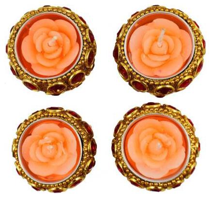 

MENDLY Paraffin wax Orange Candle