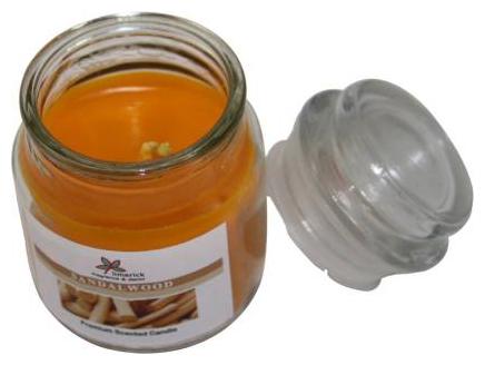 

MENDLY Paraffin wax Glass Yellow Candle