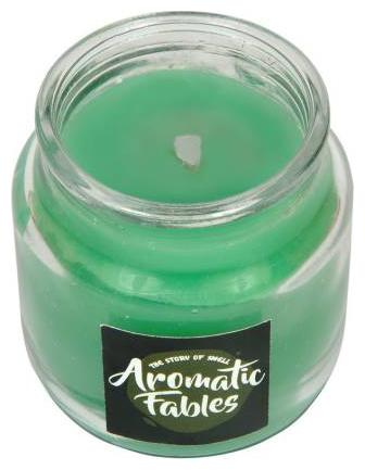 

MENDLY Paraffin wax Green Candle
