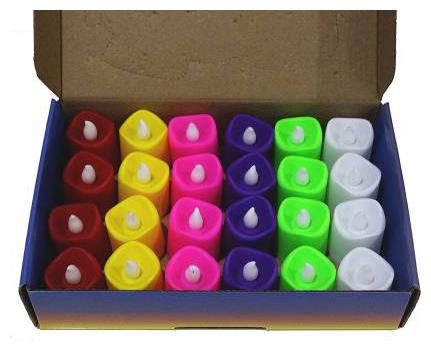 

MENDLY Plastic Multi Led candle