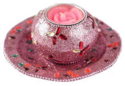 

MENDLY Paraffin wax Pink Candle