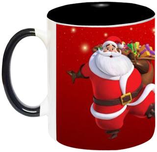 Merry Christmas Ceramic Coffee Mug by AshvahTM - MUG663-BLK