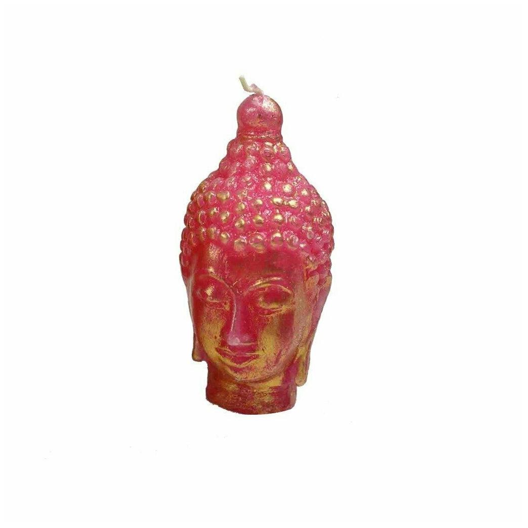 

Metallic Buddha Head Candle