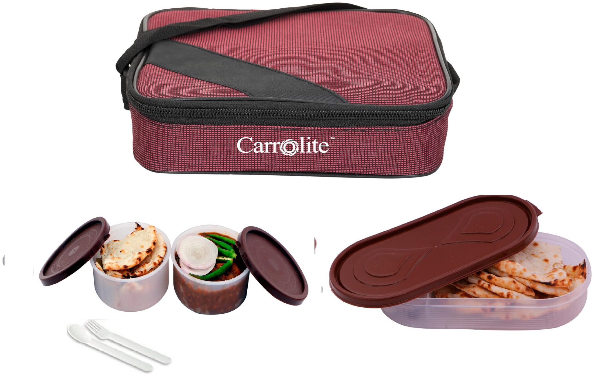 

Carrolite Assorted Lunch box ( Set of 1 750 ml )