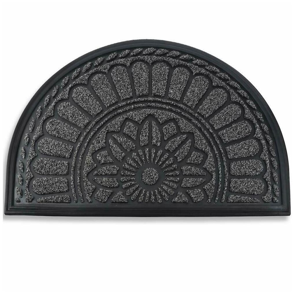 

Mibao Half Round Door Mat Non-Slip Welcome Entrance Way Rug Durable Low-Profil