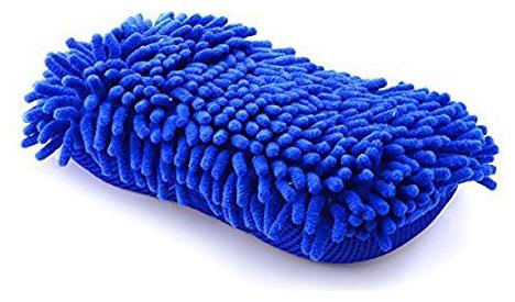 

Microfiber cleaning Cloth Sponge Hand Gloves car dashboard cleaning chenille Regular Sponge (Pack of 1) Assorted Color