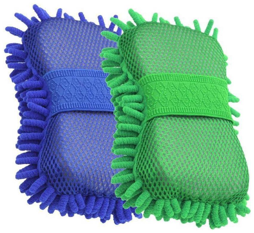 

Microfiber Vehicle Washing Hand Glove (Pack Of 2) Mulit Color