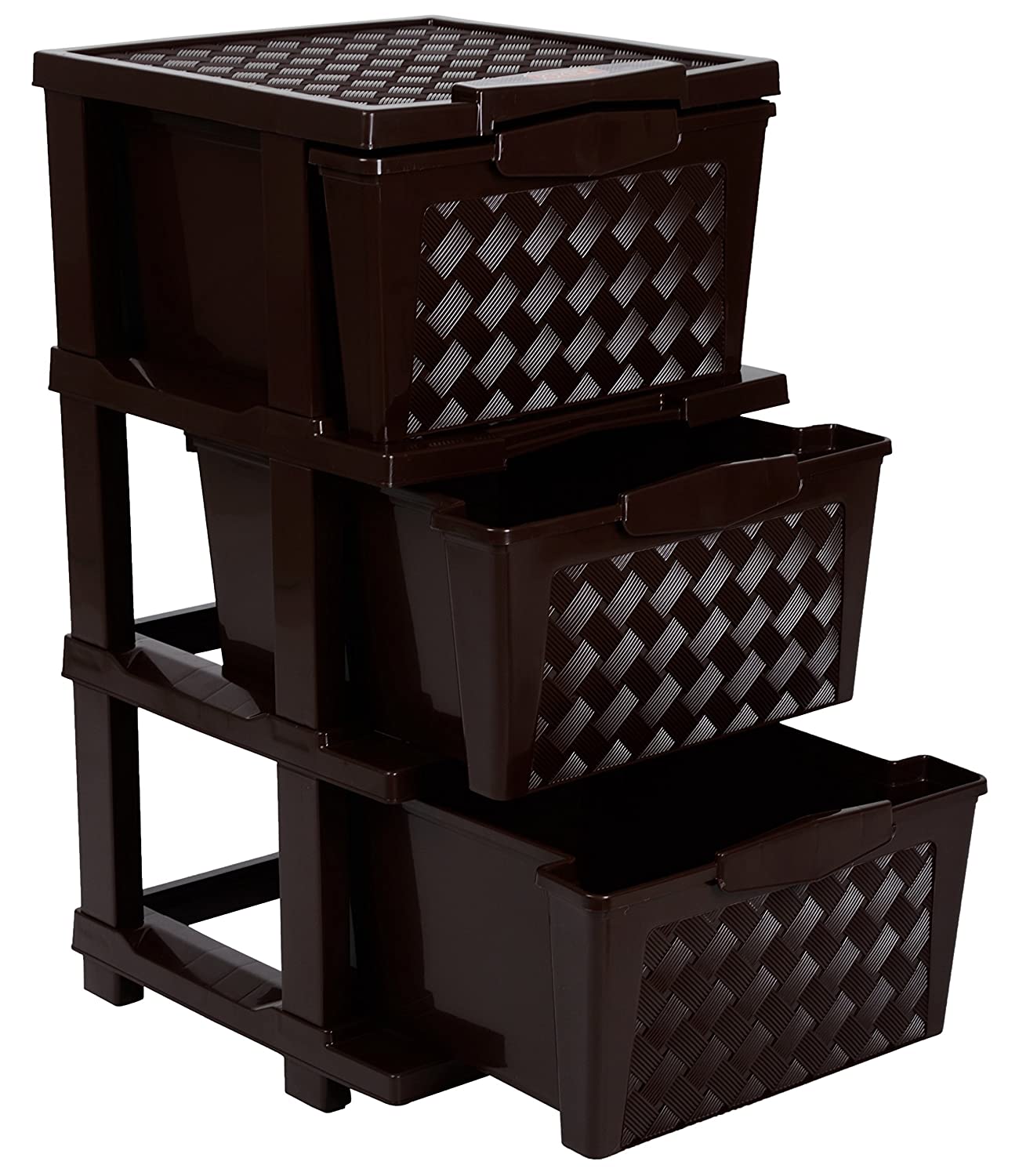 

Migglo Plastic Modular 3-Drawer Storage Chest
