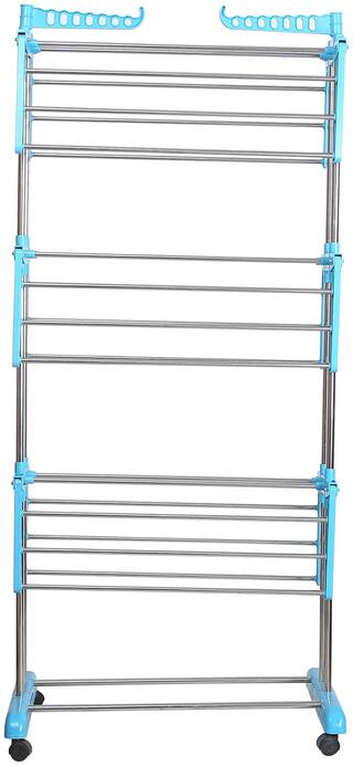 Mil-Nil Ace Dry On Stainless Steel 3-tier Cloth Stand;5 feet