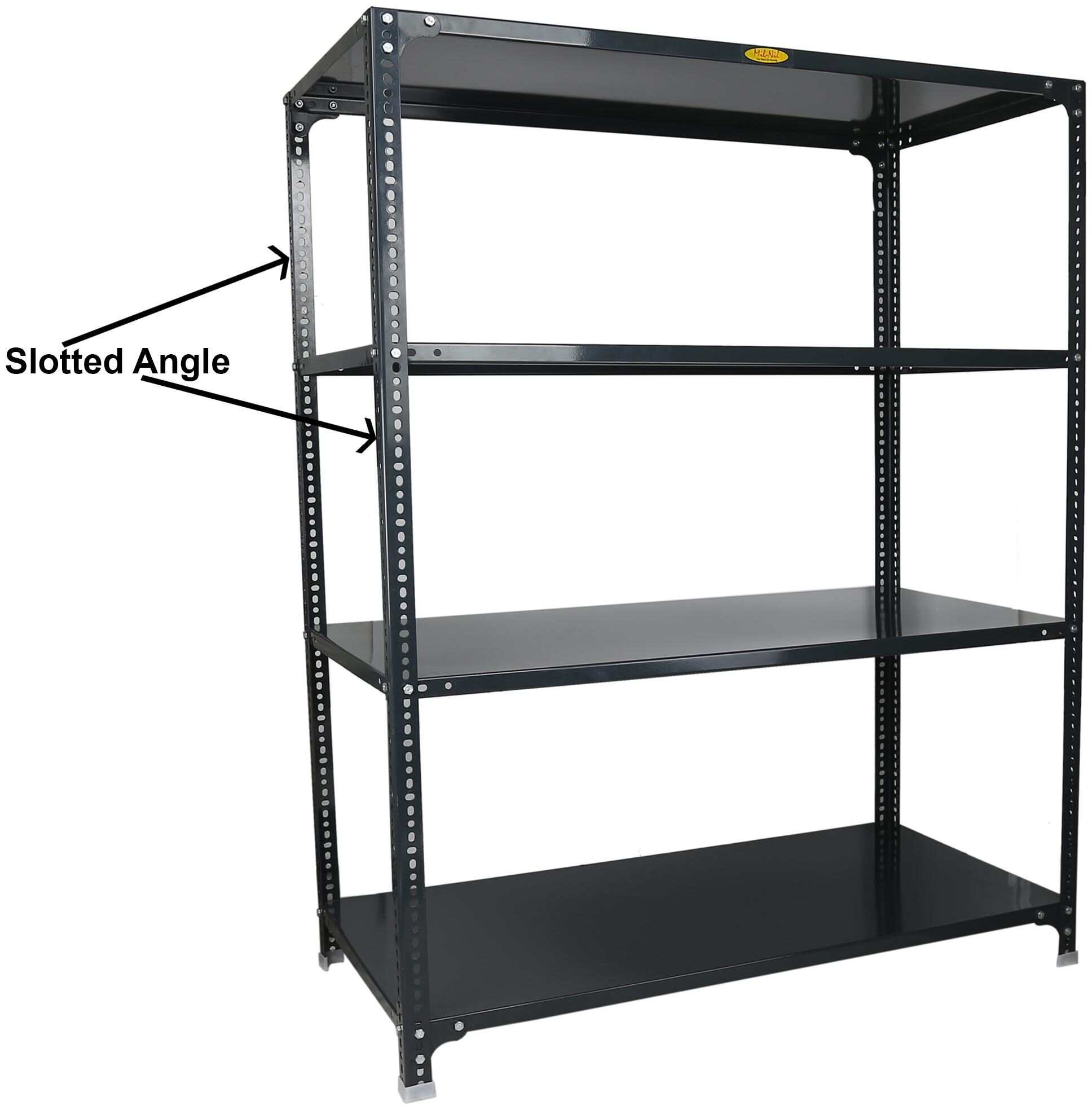

Mil-Nil HR 8 pcs 96 inch Slotted Angle DA Grey (Powder Coating)