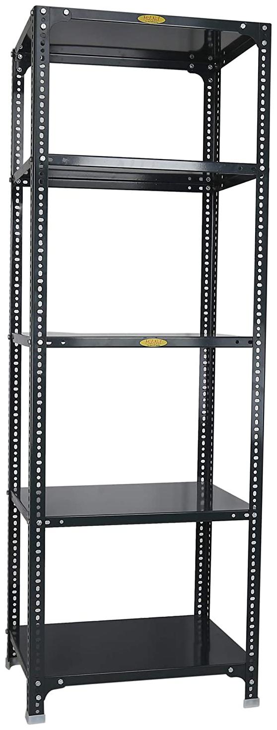 

Mil-Nil Prime CRC Sheet 5 Shelf Multipurpose Slotted Angle Rack 72 x 24 x 15 Inch 22 Gauge (Grey)