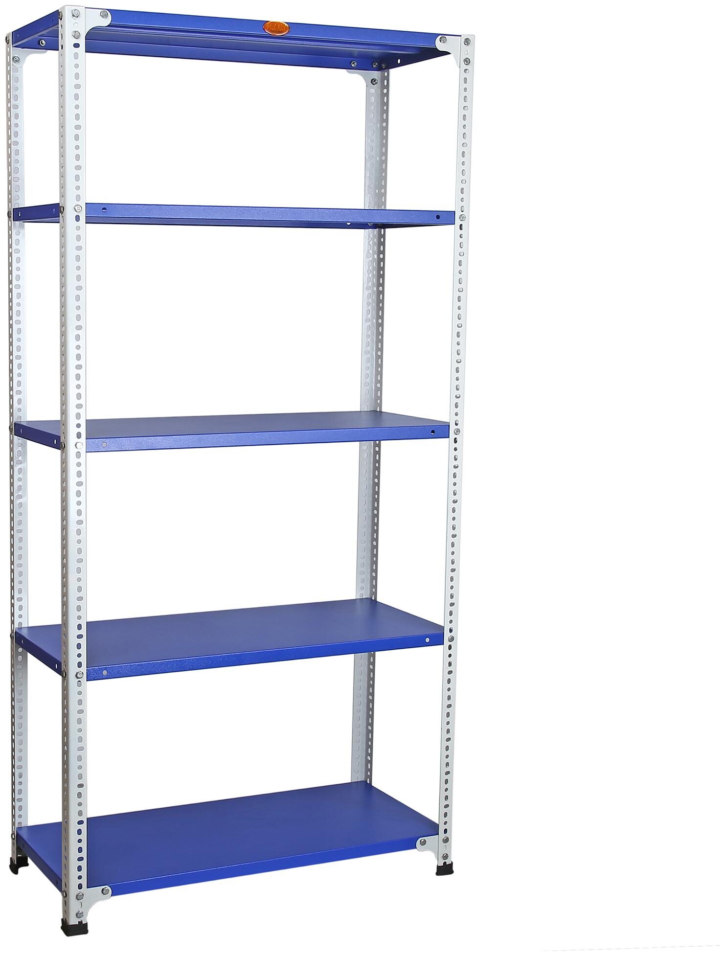 

Mil-Nil Prime CRC Sheet 5 Shelf Multiuse Space Saving Rack 15 x 36 x 72 inch 20 Gauge (Blue-White)
