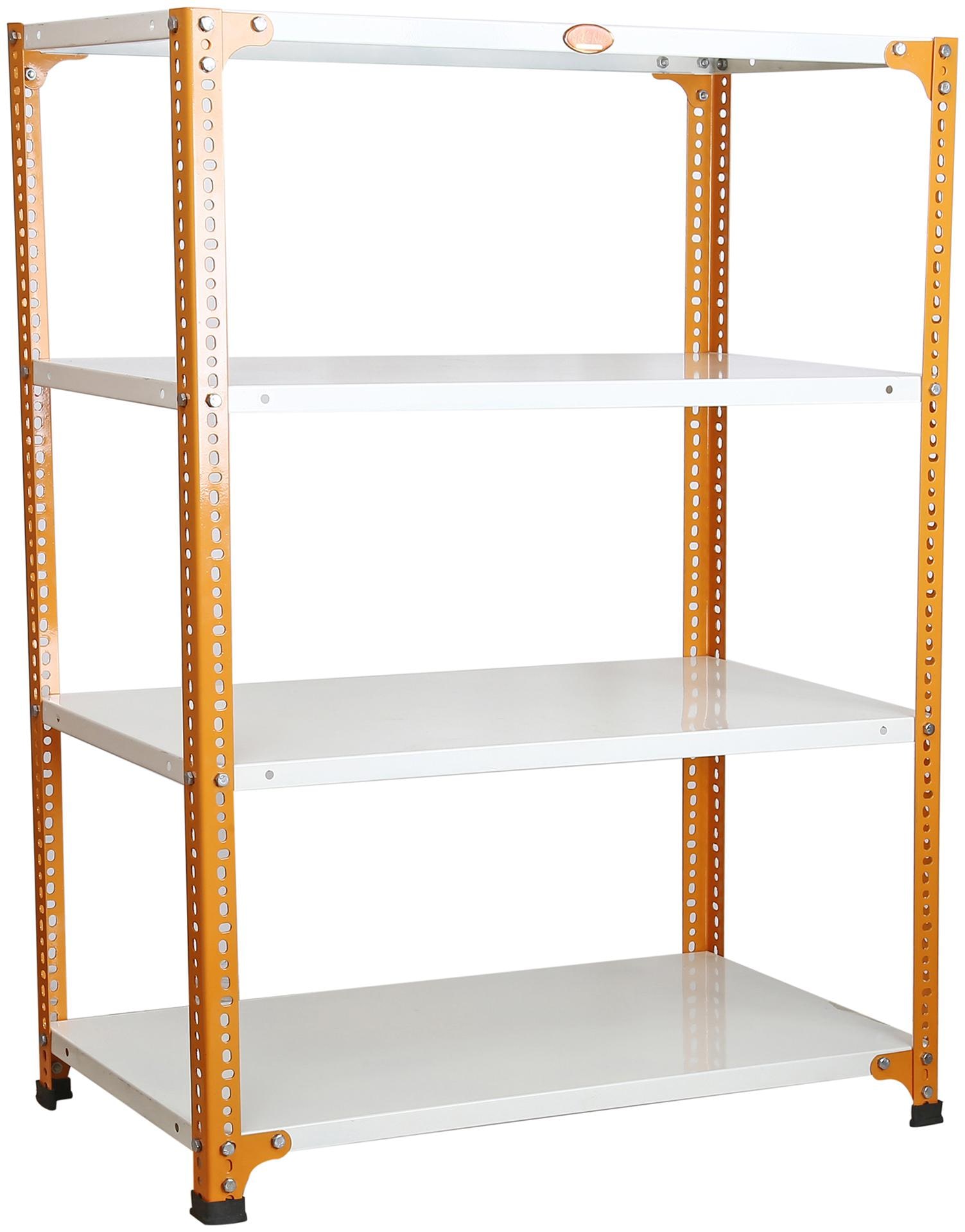 

Mil-Nil Prime CRC Sheet 4 Shelf Multipurpose Space Saving Storage Rack 18 x 36 x 48 inch 18 Gauge (Ivory-Orange)