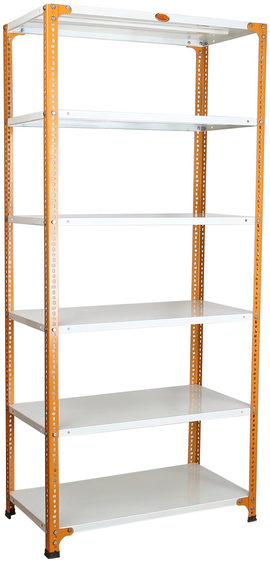 

Mil-Nil Prime CRC Sheet 6 Shelf Multiuse Storage Unit 18 x 36 x 78 inch 18 Gauge (Ivory-Orange)