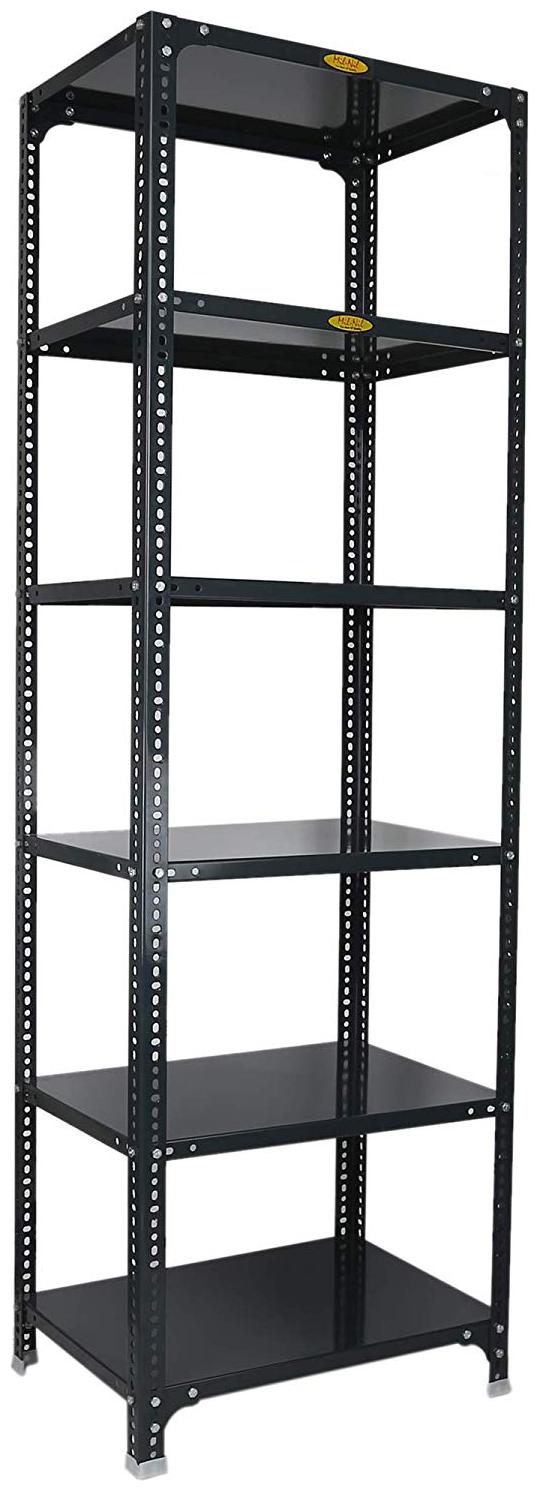 

Mil-Nil Prime CRC Sheet 6 Shelf Multipurpose Slotted Angle Rack 78 x 24 x 18 Inch 22 Gauge (Grey)