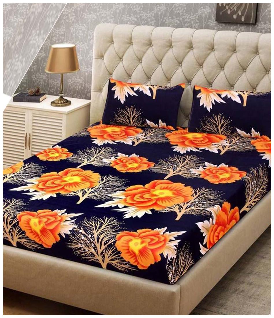 

Milap Floral Double Bedsheet
