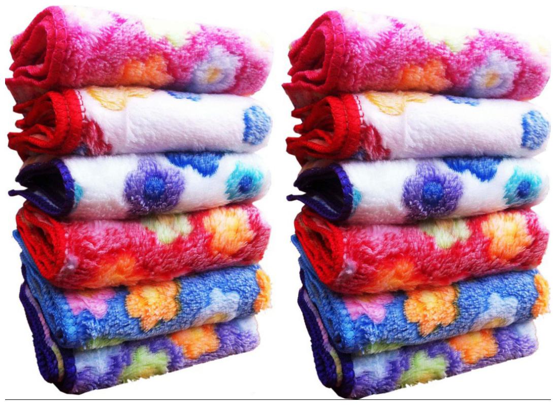 

Milap Multicolor Face Towel Set of 12