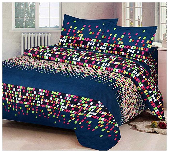 

Milap Poly Cotton Double Bedsheet With 2 Pillow Covers (Pack Of 3)