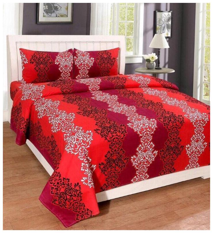 

Milap Poly Cotton Double Bedsheet With 2 Pillow Covers (Pack Of 3)