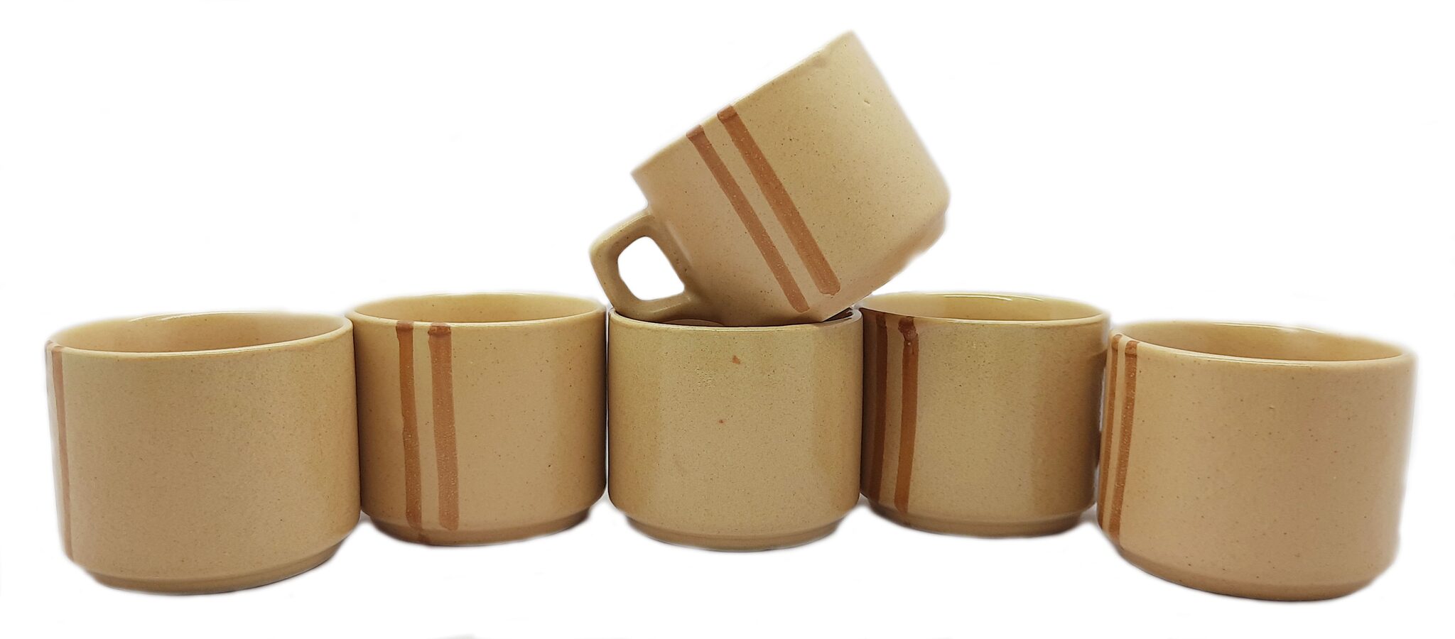 

Millions Joy Ceramic Set of 6 Coffee Tea Cups 120ml