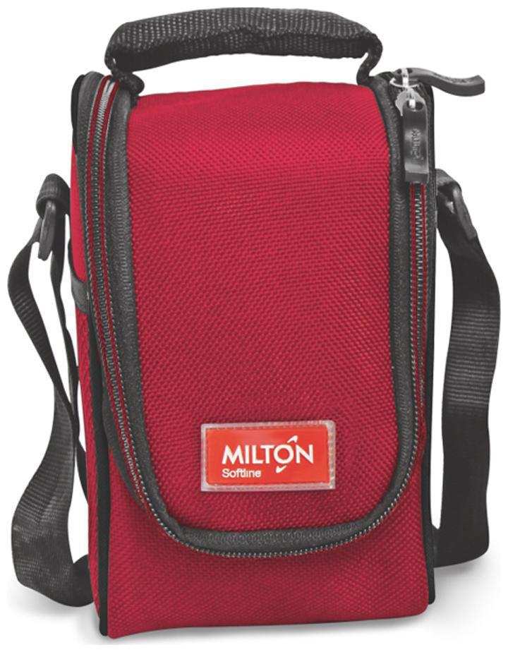 Milton Full Meal 3 Containers Plastic Lunch Box Red