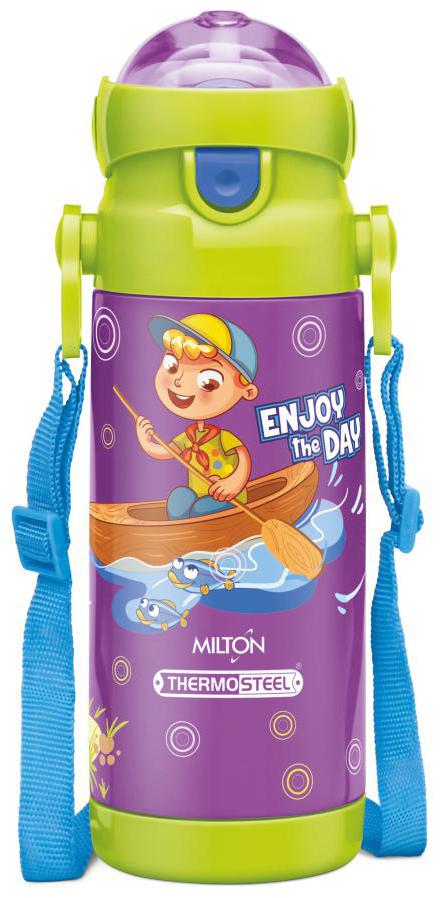 

Milton Kidzy 450 ml Stainless Steel Water Bottles - Purple