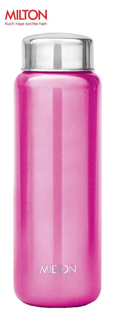 

Milton Aqua 750 ml Stainless Steel Pink Water Bottles - Set of 1