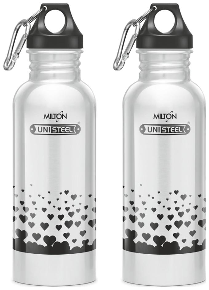 

Milton Alive Stainless Steel Fridge Water Bottle 750 ml Set Of 2 Silver