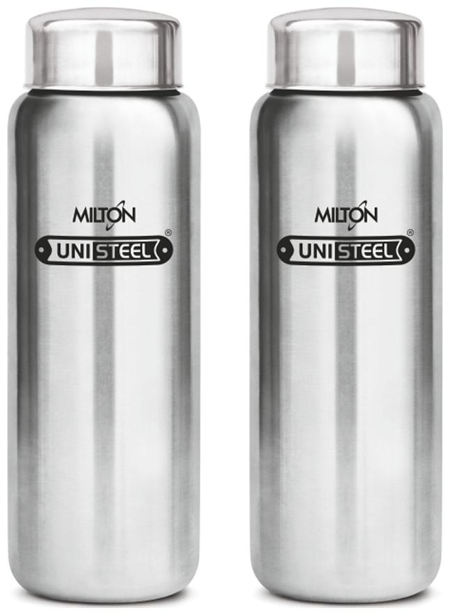 

Milton Aqua Stainless Steel Fridge Water Bottle 750 ml Set Of 2 Silver