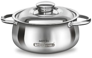 Milton Caesar Insulated Thermosteel Casserole, 1 pc, 2000 ml, Silver