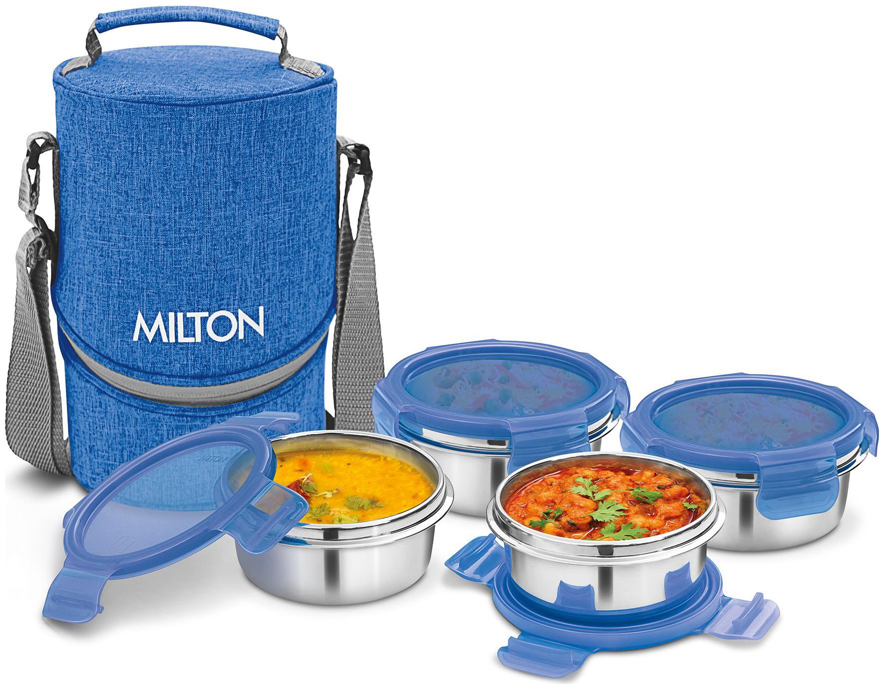 

Milton Chic Stainless Steel Lunch Box Blue