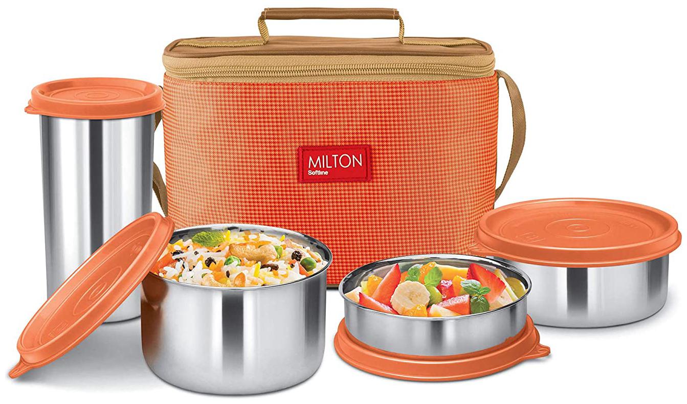 

Milton Delicious Stainless Steel Lunch Box Orange