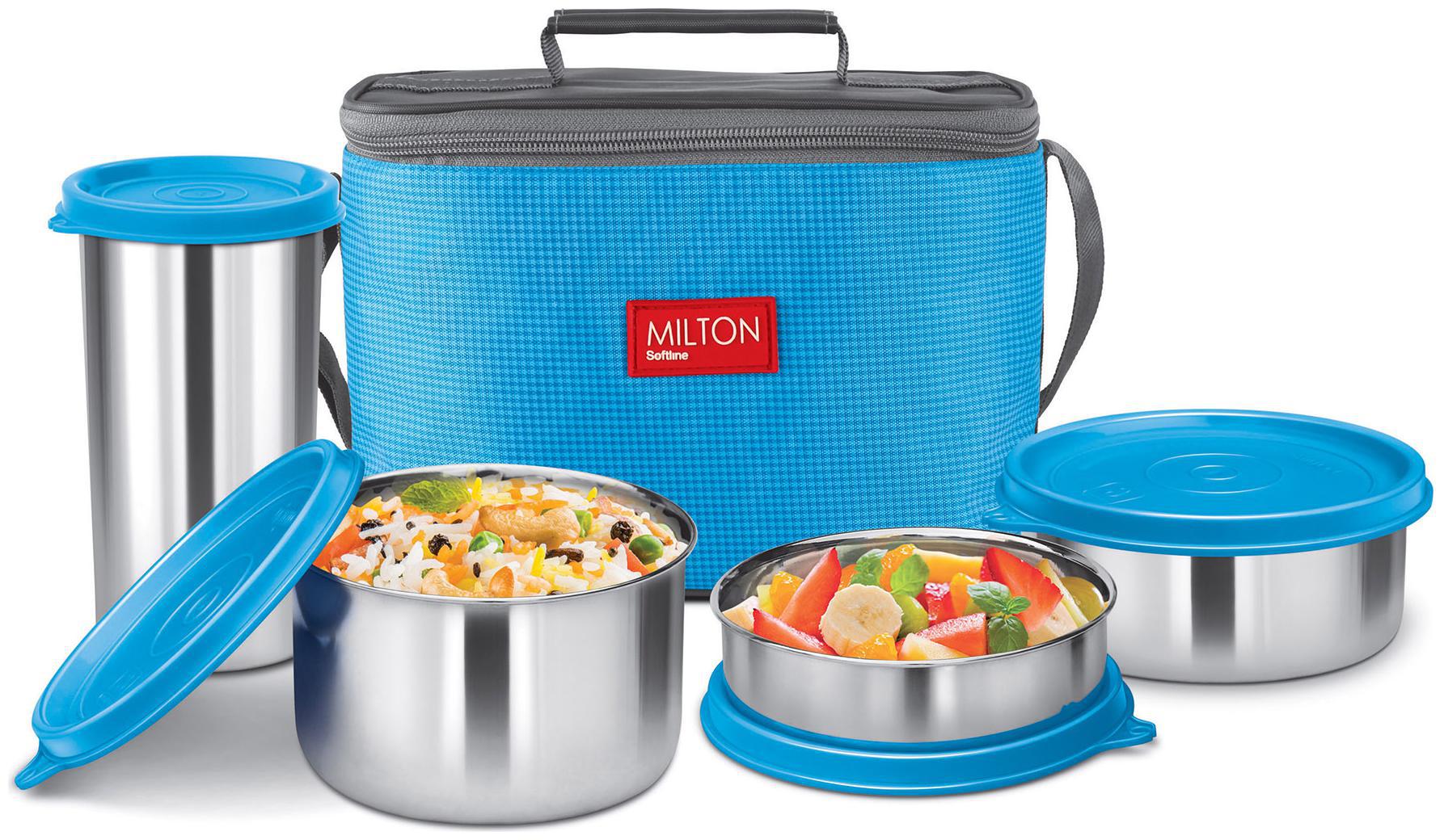 

Milton Delicious Stainless Steel Lunch Box Blue