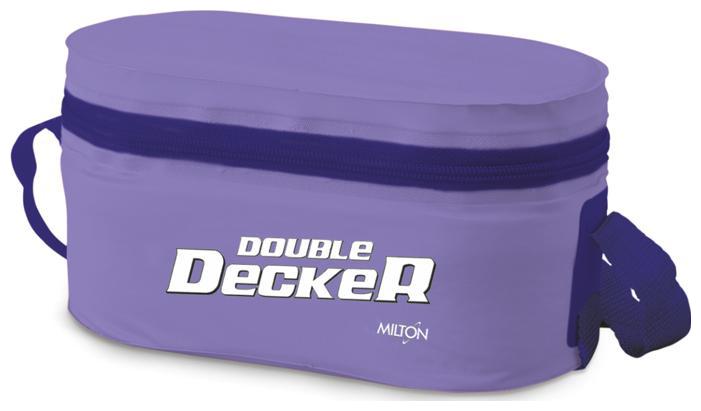

Milton Double Decker 100 Food Grade Plastic Lunch Box Set of 3 280 ml Blue