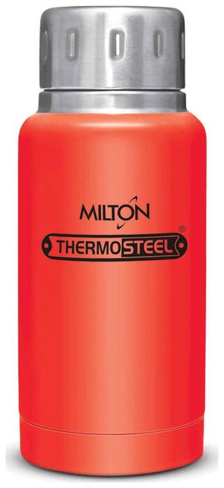 Milton Elfin Thermosteel Flask Set of 1 ( Red , Stainless Steel ,  300 ml )