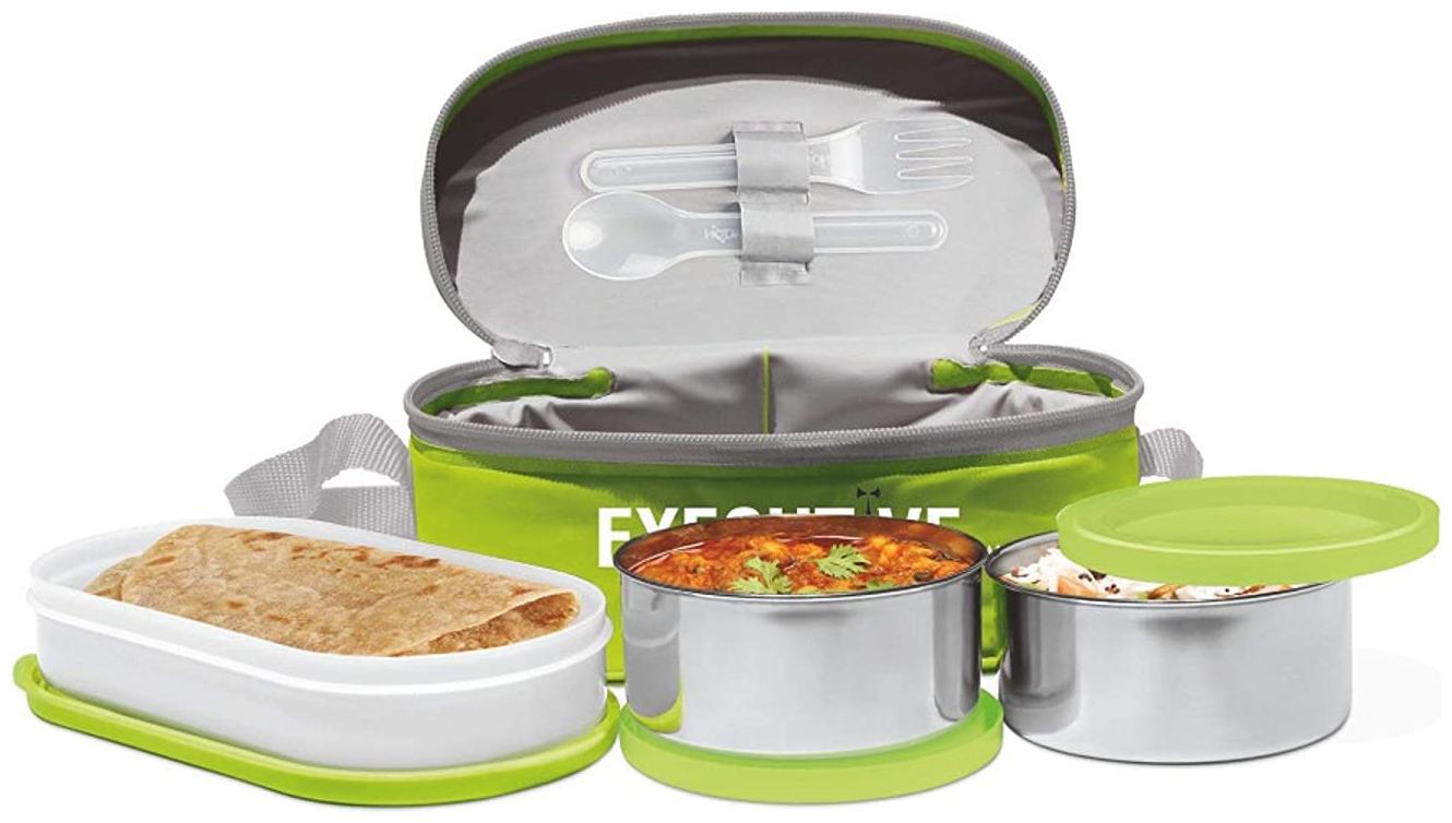 

Milton Executive Steel Lunch Box Green Set of 1