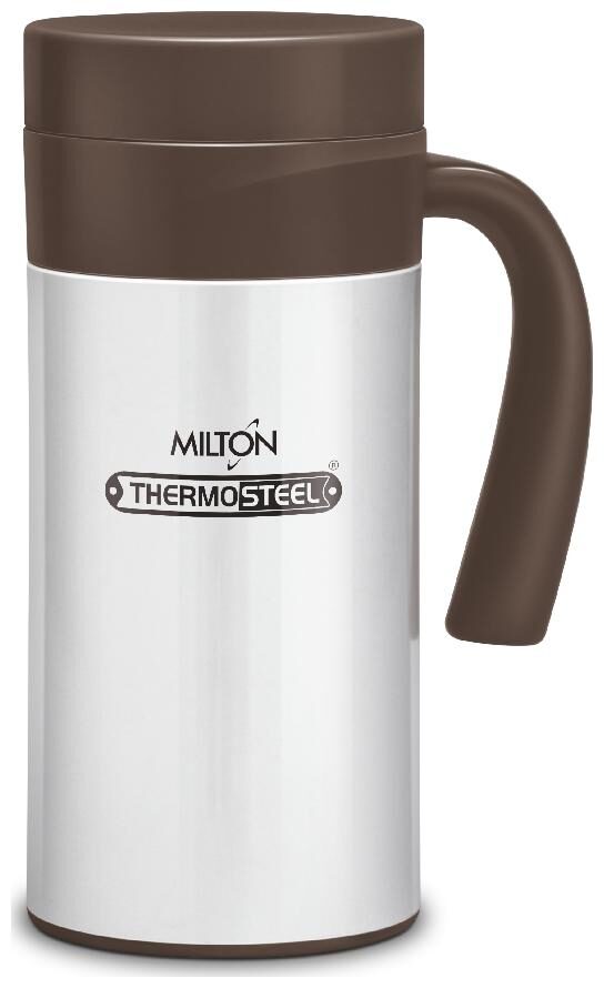 

Milton Flagon 400 Stainless Steel Hot Cold Tea Coffee Flask 380 ml Brown