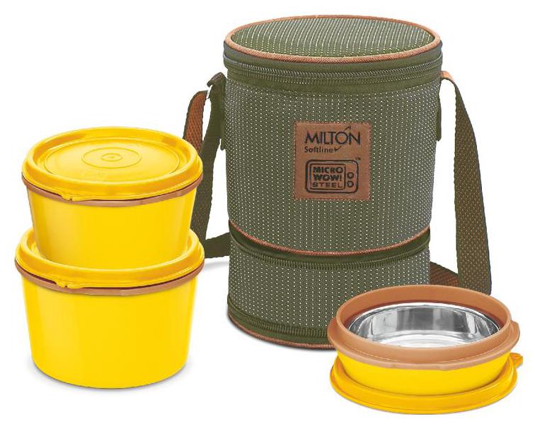 

Milton Flexi Insulated Inner Stainless Steel Lunch Box Set 4 pcs Brown