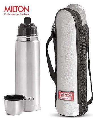 

Milton Flip Lid 1L Thermosteel Flask Bottles Silver