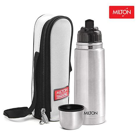 

Milton Flip Lid 350ml Thermosteel Flask Silver