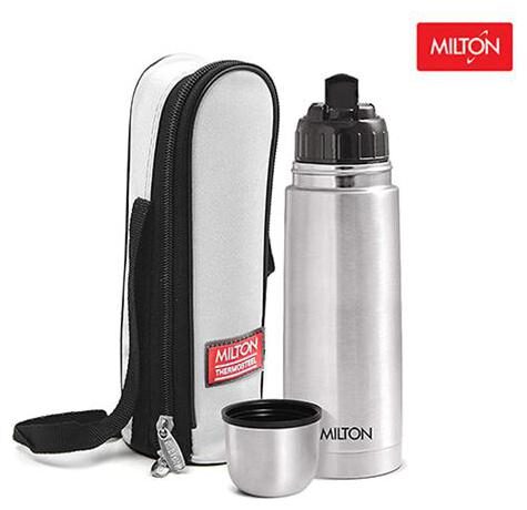 

Milton Flip Lid 500ml Thermosteel Flask Silver