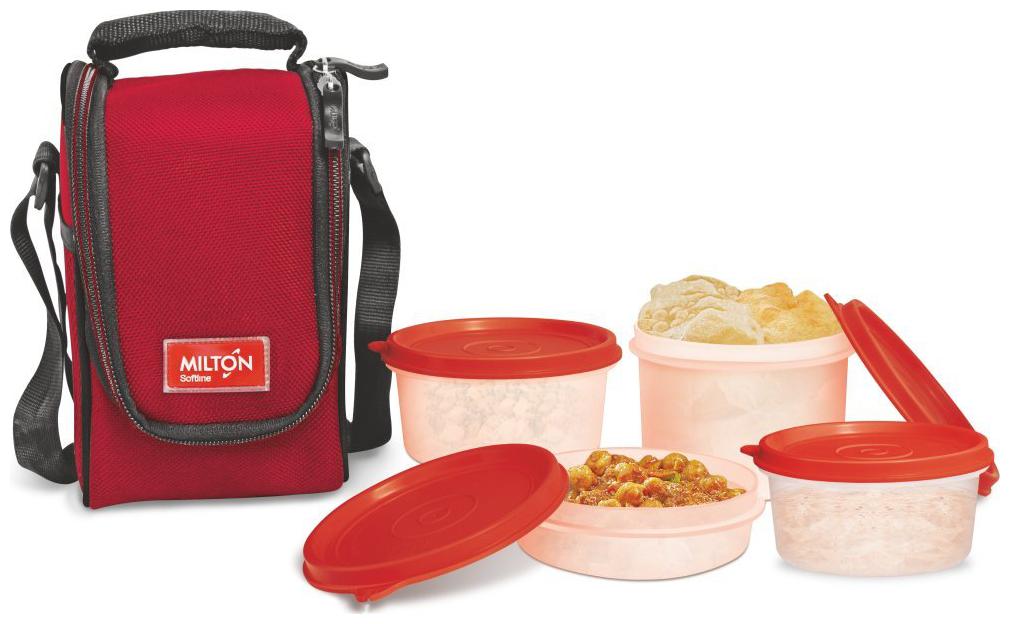 

Milton Full Meal 4 Containers Lunch Box - Red
