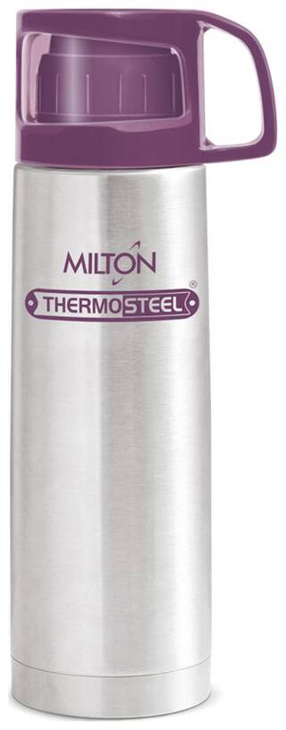 Milton Glassy Thermosteel Flask Set of 1 ( Purple , Stainless Steel ,  750 ml )