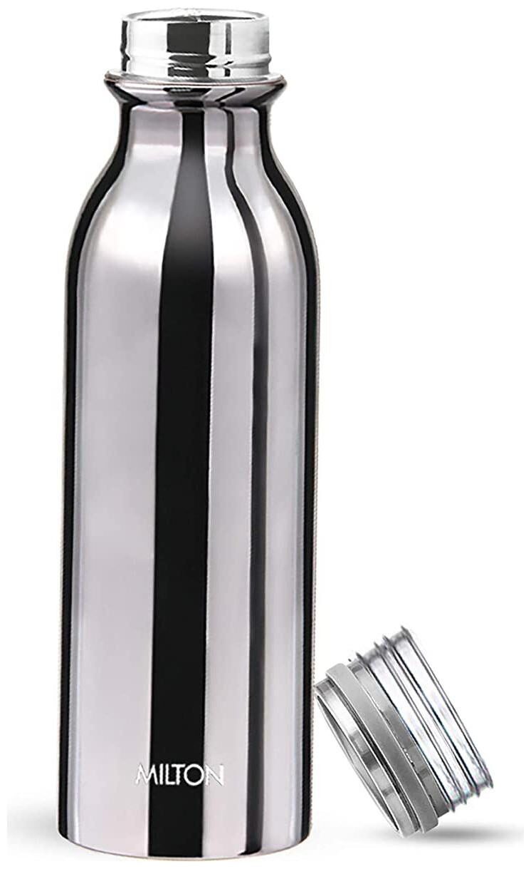 

Milton Glitz 600 Ml Stainless Steel Water Bottle-Silver
