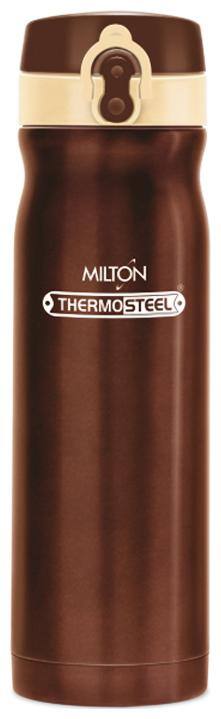 Milton Grace Stainless Steel Water Bottle Set of 1 ( Brown , 500 ml )