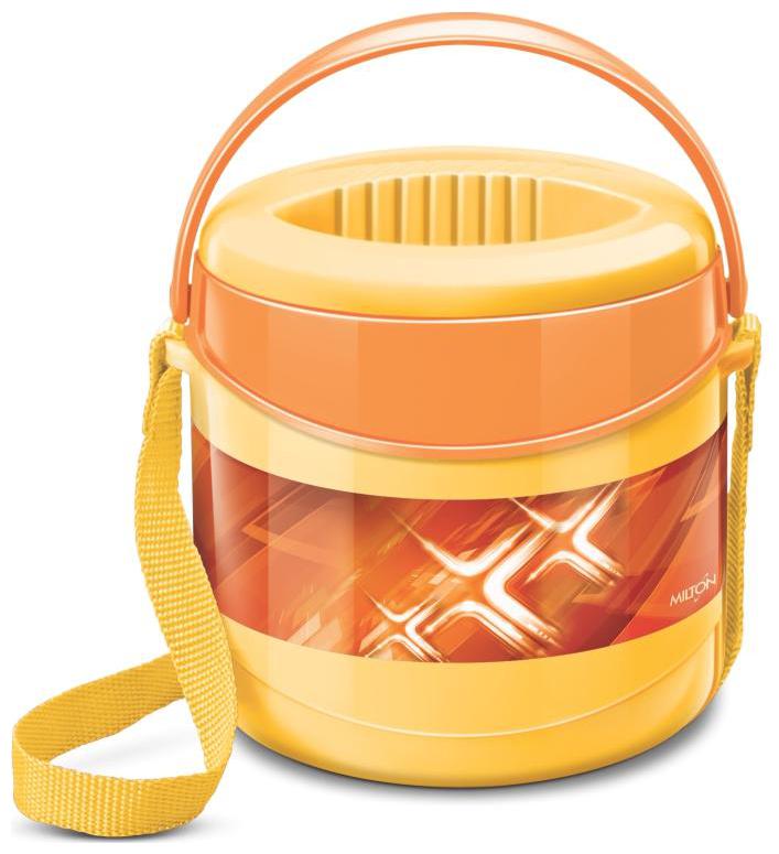

Milton Insulated Lunch Box Tiffin With Leak Lock Steel Containerss 2 pc 200 ml Each Yellow