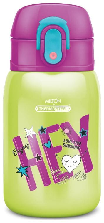 Milton Jolly Stainless Steel Water Bottle Set of 1 ( Green , 230 ml )